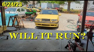 Yellow Volvo 850 T-5R resto-mod, finishing touches, interior, fender marker lights, time to start!