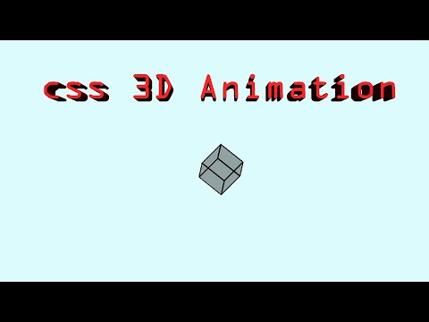 3D Animation CSS Loader spinners
