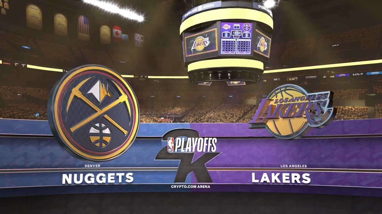 2023 NBA Playoffs Simulation Lakers VS Nuggets Western Conference Finals Game 6 NBA 2K23 PS5