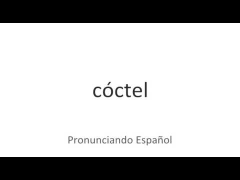 Video: ¿Cómo se pronuncia coctel?