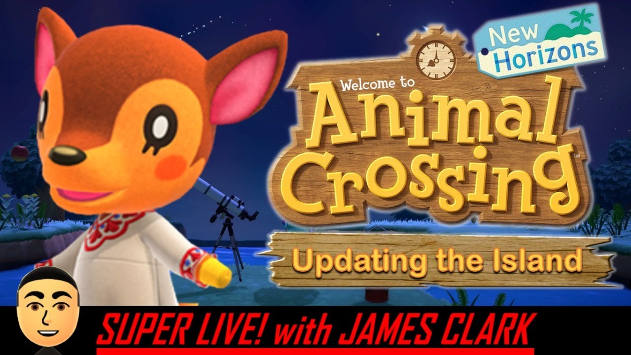 Animal Crossing New Horizons Updating the Island Super Live! with
