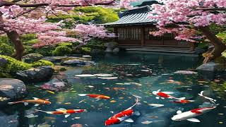 Tranquil Sakura Sanctuary Koi Dreams Cherry Blossom Breeze