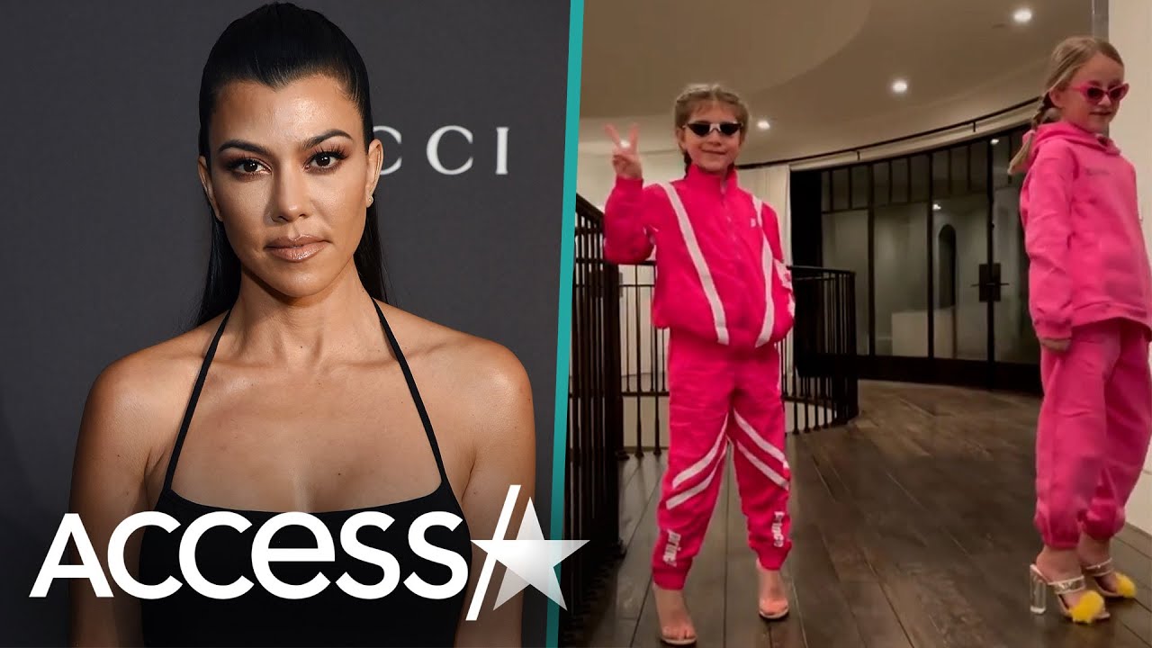 Kourtney Kardashian's Daughter Penelope Models Mom’s Heels For Fashion Show