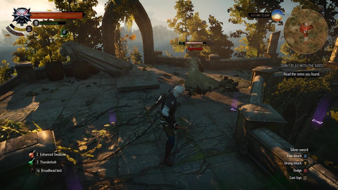 Guarded Treasure Velen Elven Ruins near Lake Wyndamer (Wraiths