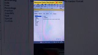 Fix Extra Decimals in Excel in 30 Seconds! ⚡ #ExcelTips #Shorts