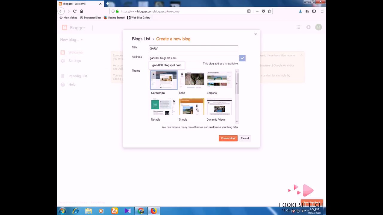 HOW TO MAKE NEW WEBSITE ON BLOGGER ll by lookesh tech