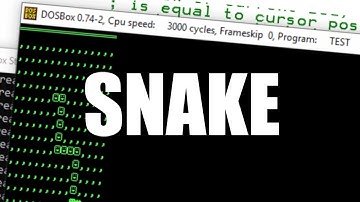 Snake - Assembly Game - x86 16 bit (Turbo Assembler) - DOS