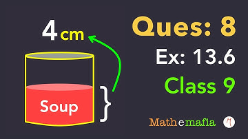 Class 9 | Chapter 13 | Exercise 13.6 Question 8 | Surface Areas and Volumes - Cylinder | NCERT Maths