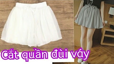 11.Dạy cắt may Quần đùi váy siêu nhanh và siêu dễ /Thiết kế và công thức cơ bản quần đùi giả váy nữ