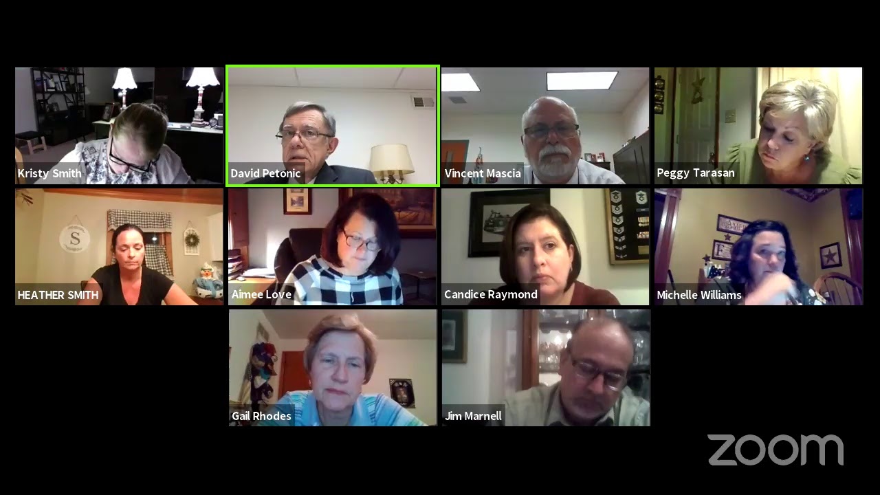 Southmoreland School Board Meeting October 15, 2020 7PM YouTube