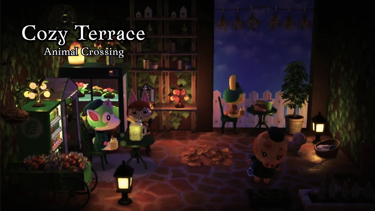 Cozy Terrace | Evening Ambience | Animal Crossing 