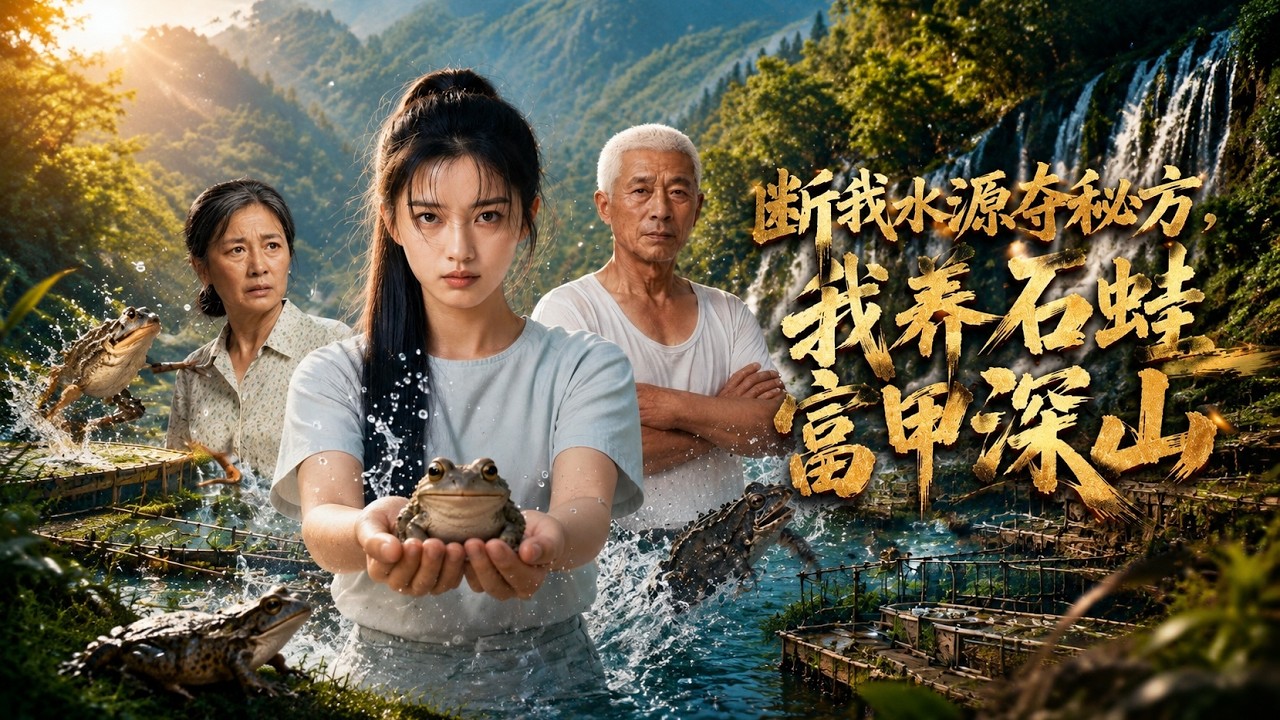 【高清全集】《断我水源夺秘方，我养石蛙富甲深山》 #逆袭 #爱情 #甜宠 #反转 #热门短剧 #drama #爽剧 #電影 #精彩影视 #AI短剧