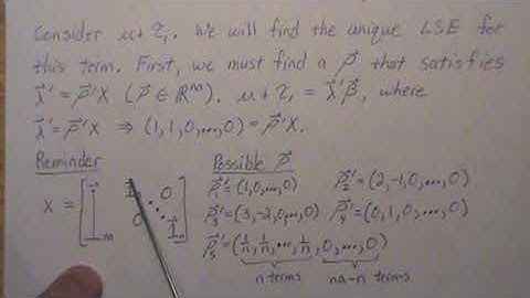1-way fixed-effects ANOVA (part 2/10): Estimating Parameters