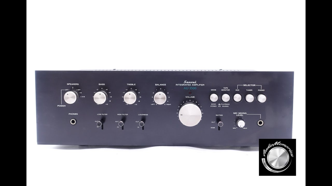 Amplificador Sansui Au 3500 - YouTube
