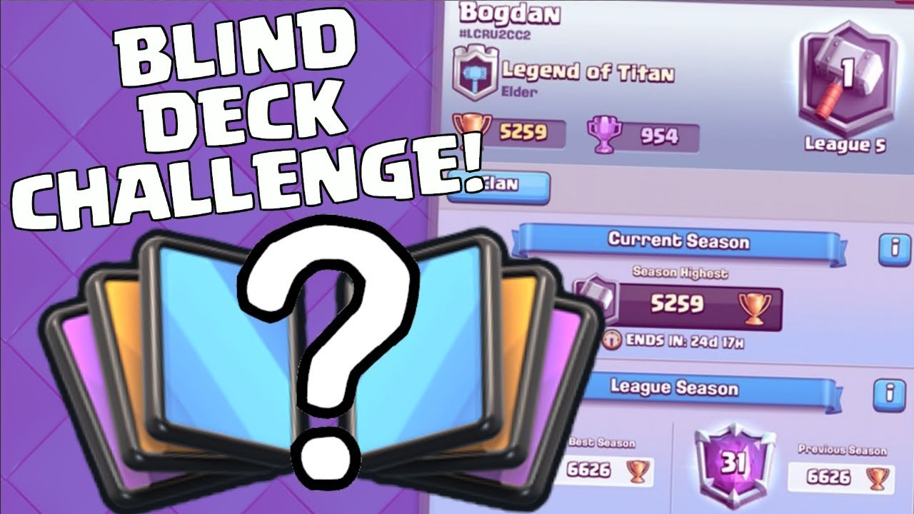LADDER BLIND DECK CHALLENGE! | Can We Win?! | Clash Royale