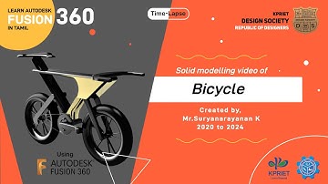 Solid Modelling video of a Bicycle | Time-lapse | Autodesk | Fusion 360