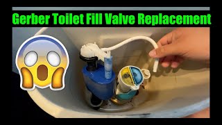 Gerber Toilet Fill Valve Replacement by justsoboredagain 7,616 views 11 months ago 6 minutes, 58 seconds