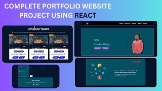 Portfolio website using react.js part 2