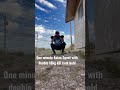 One minute Asian Squat with double 16kg kettlebell rack hold by 67-years young Pierini Fitness