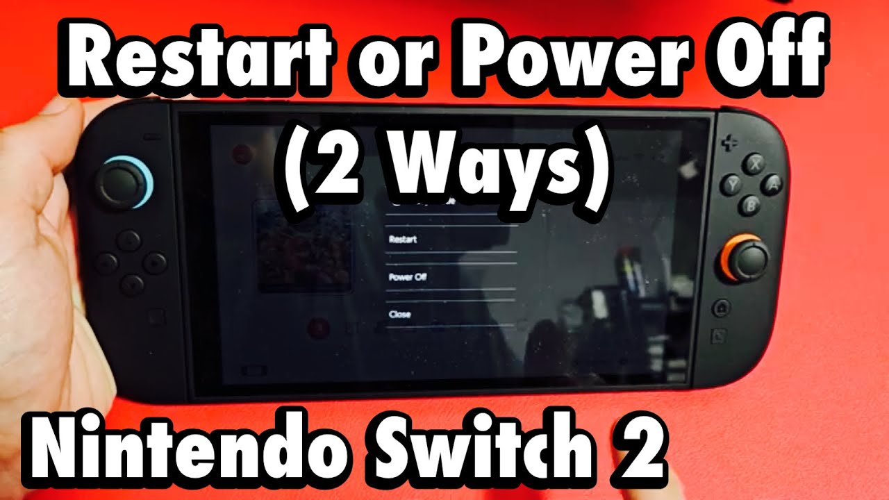 Nintendo Switch 2: как перезагрузить или выключить (2 способа)