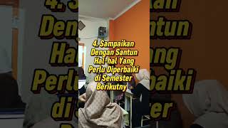 Hal yang perlu disampaikan pada saat pembagian raport