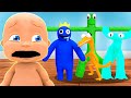 Baby Plays RAINBOW FRIENDS!