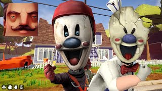 Hello Neighbor - New Neighbor Ice Scream 5 Mini Rod Cleaner Act 2 Hole Gameplay Walkthrough screenshot 3