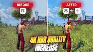 How To Increase Free Fire Video Quality In Capcut 🤯|| 4K Quality Tutotial For Android &amp; Iphone