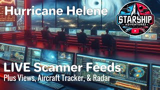 🔴Hurricane Helene - LIVE Coverage - Police Scanner, Aircraft Tracker , Radar, Information