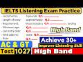 IELTS Listening Practice Test 2026 with Answers - Test - 1027 | ielts listening test