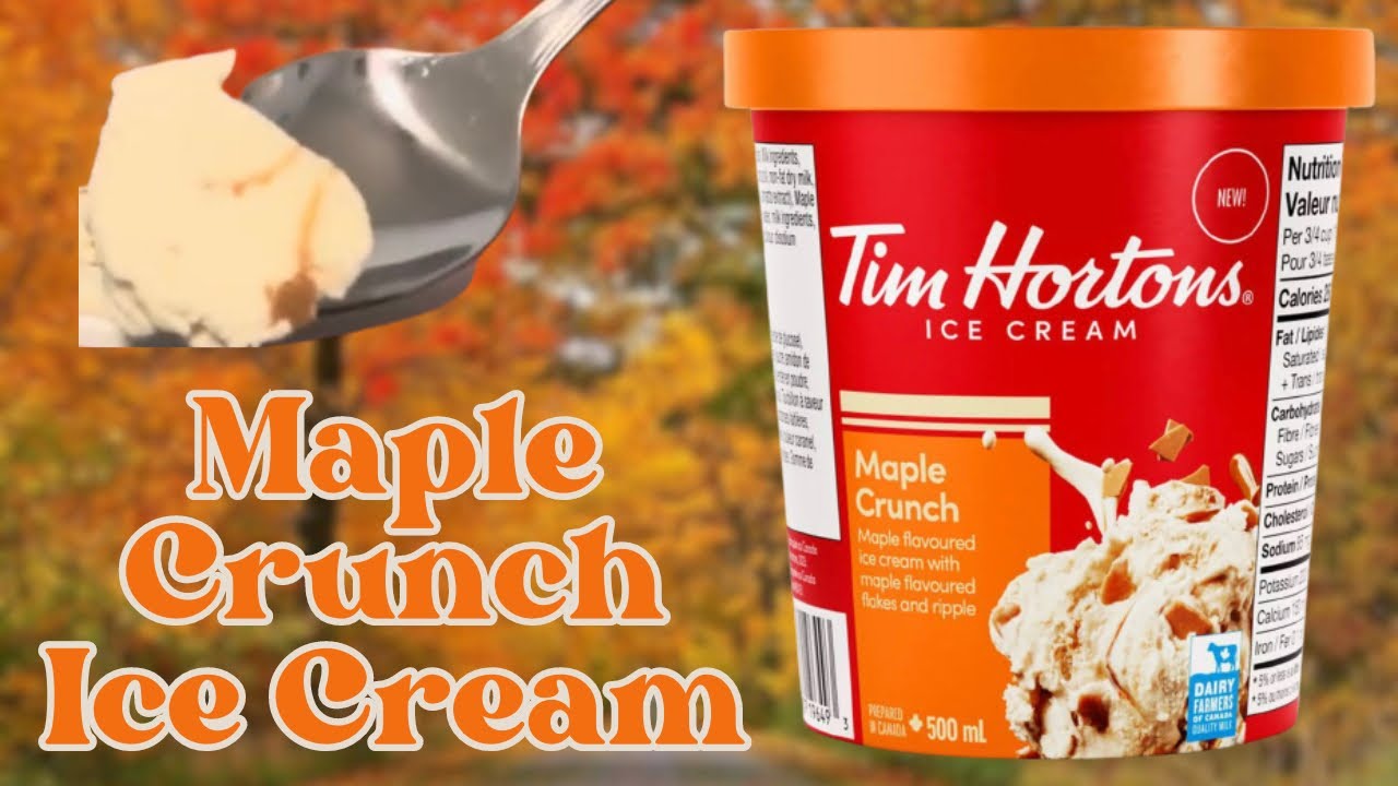 Tim Hortons NEW Maple Crunch Ice Cream - Taste Test