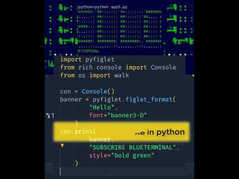 Python - Pyfiglet #shorts #hacking #python #happy - YouTube