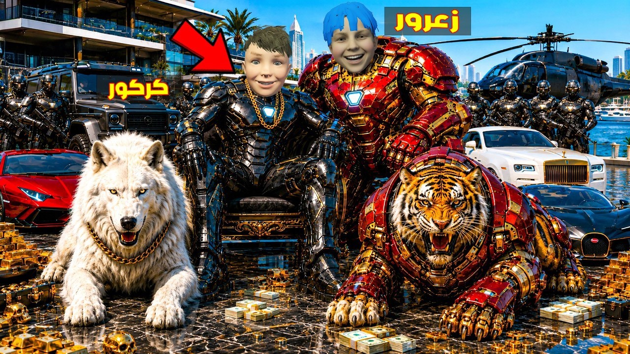 فلم قراند : نمر زعرور ايرون مان الجديد و كلب كركور الاخطر في العالم 🔥😂