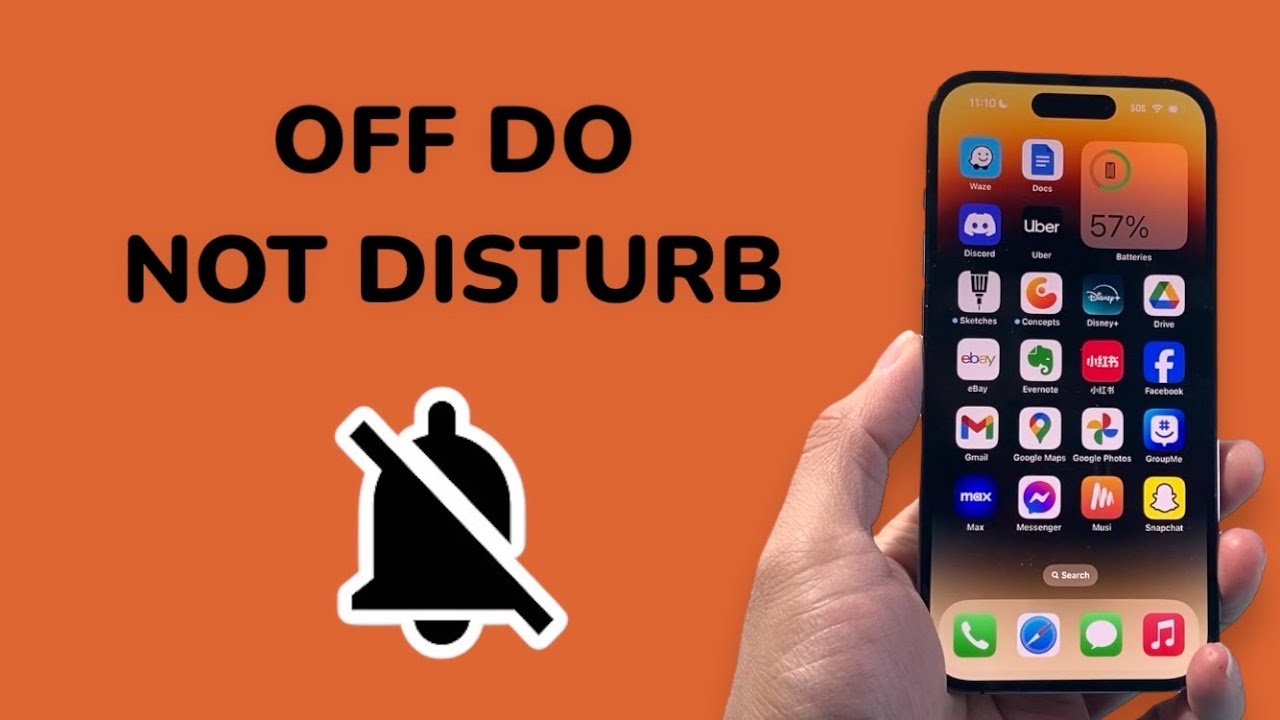 How To Turn Off Do Not Disturb on iPhone 14 - YouTube