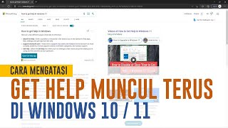 How to fix Get help Keeps Showing Up in Windows