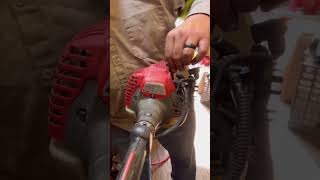 Pretty or practical? #smallenginemechanic #smallenginerepair #mechanic #trimmer #redmax