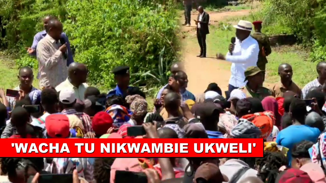 Послушайте, что губернатор Макуэни Мутула Килонзо-младший сказал Руто сегодня лицом к лицу в Маку...