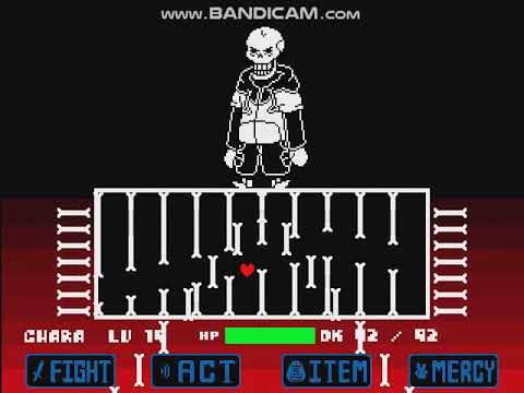 TS! Underswap Papyrus Fight(Create Your Frisk Mod) - YouTube