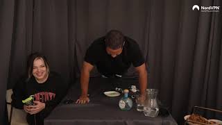 Nick Doing Push-Ups After Hot Ones Challenge