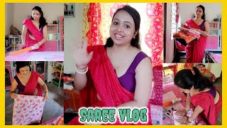 Saree vlog...first part on the end screen