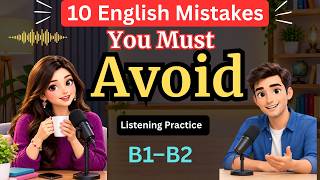 10 English Mistakes You Must Avoid | Improve Your English Speaking| A1–A2 English Listening Practice