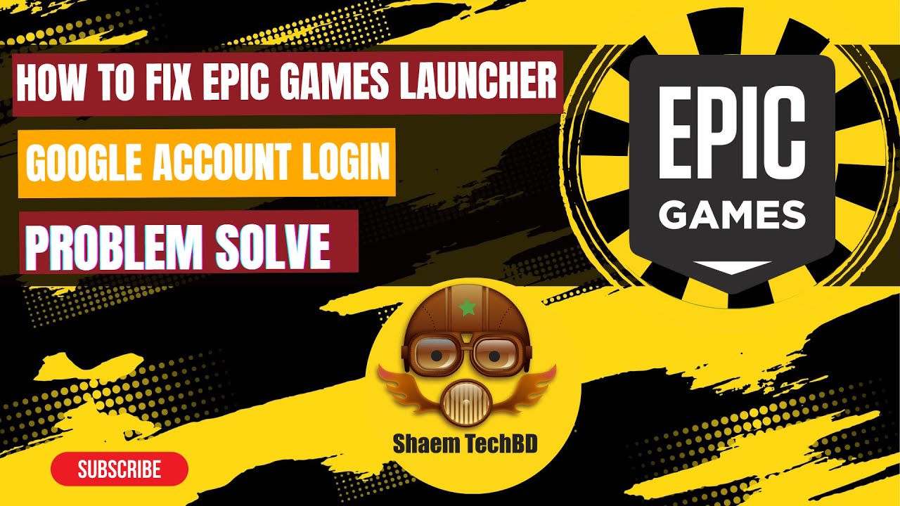 How to Fix Epic Games Launcher Google Account Login Problem Solve - YouTube