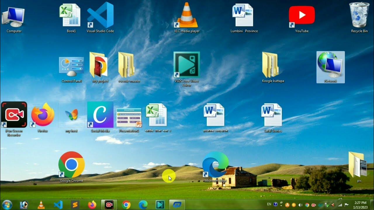 How to arrange Desktop icon and folder in window 7 & window 10// how to