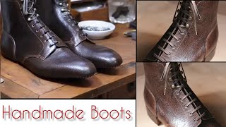 : Process of Making Handmade classic Boots.