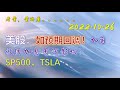 2022.10.26 老酱美股：如预期回调！加国放缓加息有何影响？SP500，TSLA