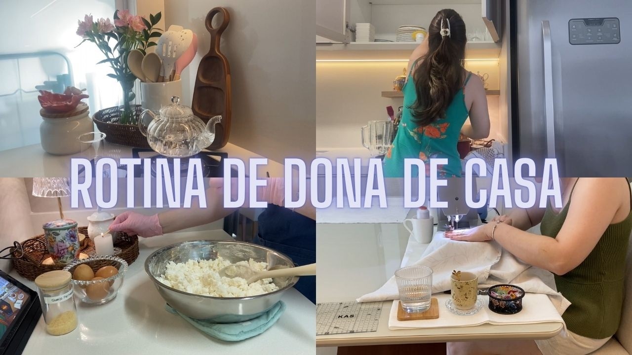 ORGANIZAÇÃO, CUIDANDO DAS PLANTAS, PÃO DE QUEIJO, COSTURANDO UMA ROUPA DE CAMA NOVA!