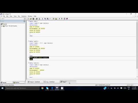 SAS Online Training (Introduction) - Handling Missing Value, Data - Session 1 Video 1 TraininginSAS
