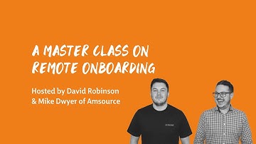 Remote Onboarding Masterclass [Webinar]