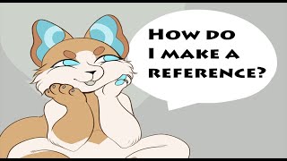 Speedpaint Furry reference | How do I make references? drawing a reference of a cute cat