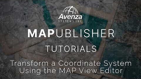 Transform a Coordinate System Using the MAP View Editor | MAPublisher Tutorials